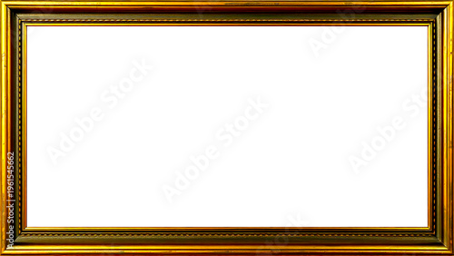 Marco Dorado Antiguo Premium Diseño Ornamental Metálico | Para Enmarcar Fotografía, Obra de Arte, Certificado, Diploma, Invitaciones, Bodas, etc.