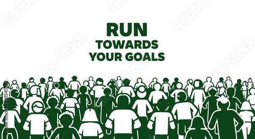 Illustrative Crowd Pursuing Collective Aspiration