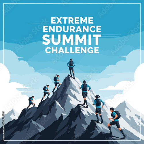 Inspiring Visual Depiction of the Extreme Endurance Summit Challenge and Athletic Accomplishment