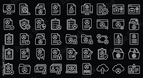 Personal profile identification and data security user account icons