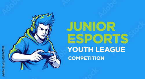 Junior Esports Youth League: Gaming Contest, Digital Sports Event for Young Gamers