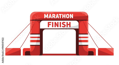 Marathon Finish Line Archway: Symbolizing Achievement, Victory, And Endurance In Running