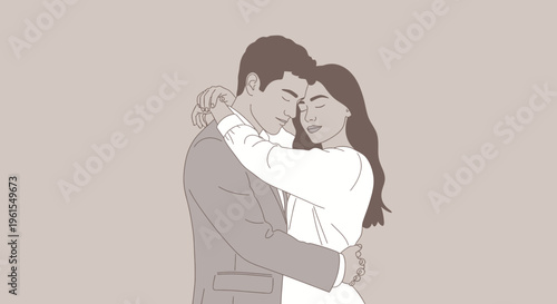 Couple Embrace Love Relationship Moment 1.