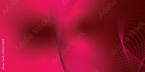 Bright DeepPink and marron glowing ribbons flowing upward from a dark shadowy base across a subtle grainy texture with soft luminous highlights, modern abstract banner design