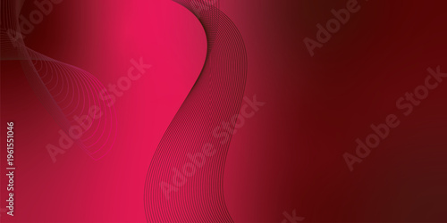 Bright DeepPink and marron glowing ribbons flowing upward from a dark shadowy base across a subtle grainy texture with soft luminous highlights, modern abstract banner design