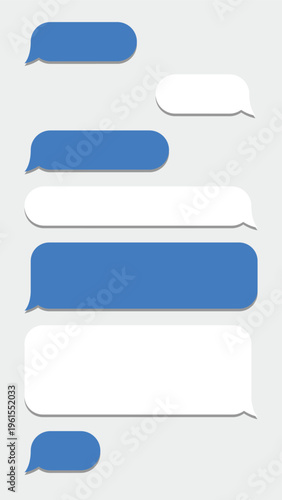 Blank Chat Conversation Vector - Messaging Interface Design