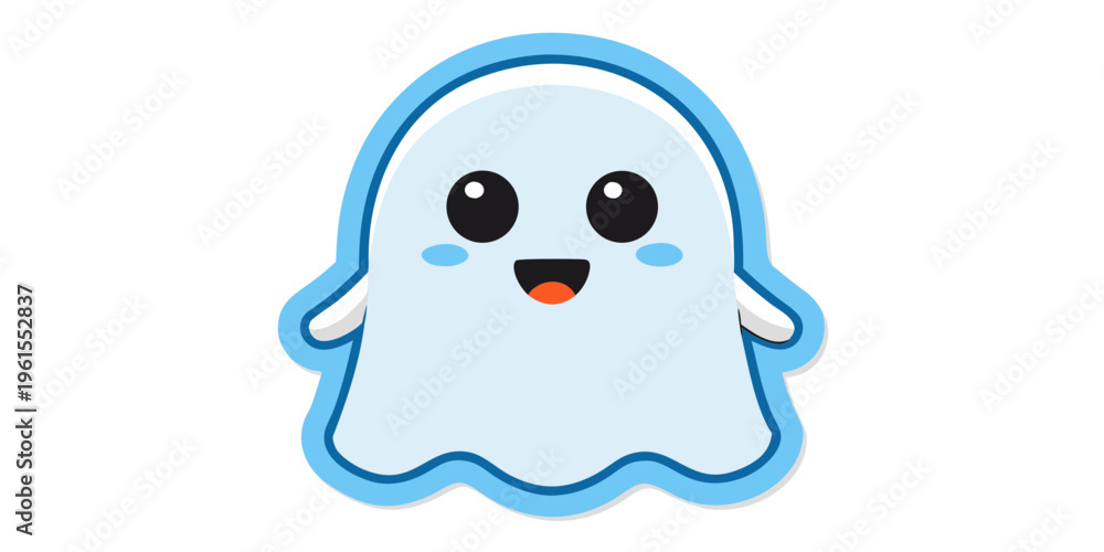Fototapeta premium Cute Pastel Ghost Vector Collection