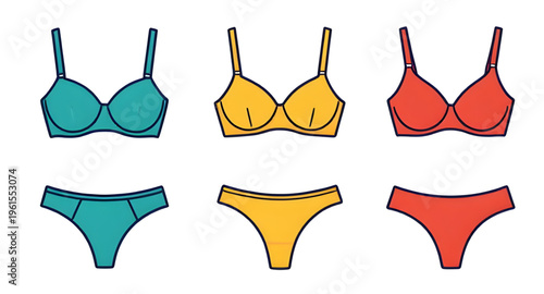 underwear, lingerie, bra, panties, fashion, clothing, underwear vector, lingerie illustration, clipart, isolated, white background, stylish underwear