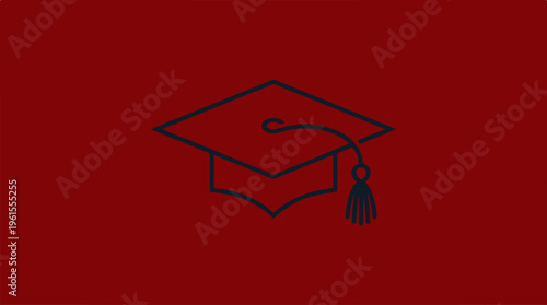 Graduation Cap Symbolizing Academic Achievement and Success.