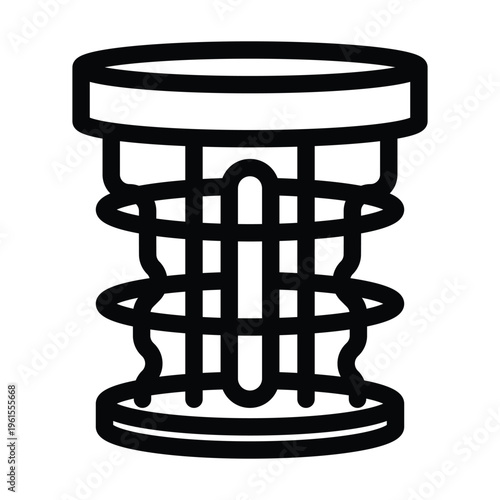 Quantum computer icon showing a system capable of solving complex problems using quantum mechanics principles. Suitable for topics like high-performance computing, research, and emerging technologies.