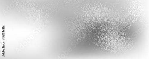 Shiny or metallic silver foil vector pattern. Transparent, matte white, and gray frosted glass texture.