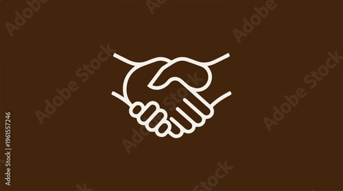 Handshake Icon - Symbolizing Agreement, Partnership, and Collaboration.