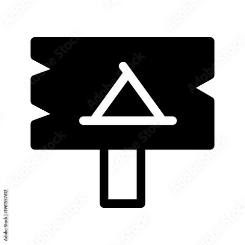 Campsite Icon Vector Symbol Design Illustration