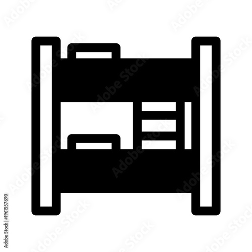 Bunk Bed Icon Vector Symbol Design Illustration