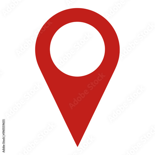 Red Location Marker Vector Icon