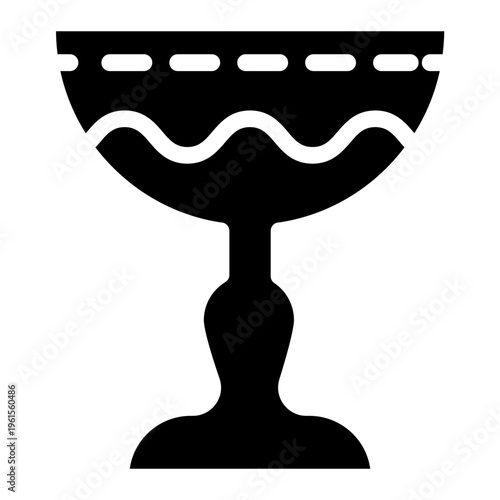 Holy Grail Chalice Solid Icon