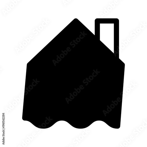 Floating House Icon Vector Symbol Design Illustration
