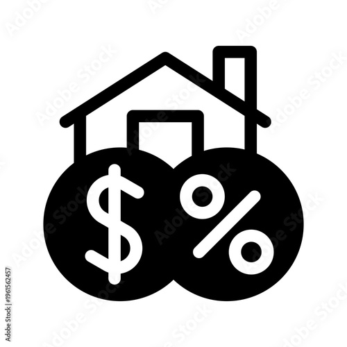 Mortage Icon Vector Symbol Design Illustration