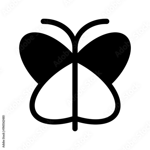 Butterfly Icon Vector Symbol Design Illustration