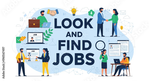 People looking for jobs and careers.