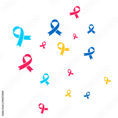 Autism Day decoration concept with colorful puzzle elements symbolizing awareness, inclusion, and support