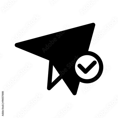 Sent Icon Vector Symbol Design Illustration