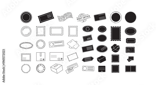 Collection of various industrial and technical components and shapes