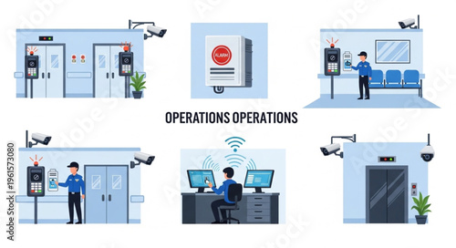 Operations Security System - Surveillance, Access Control, and Monitoring.
