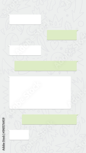 Blank Chat Conversation Vector - Messaging Interface Design