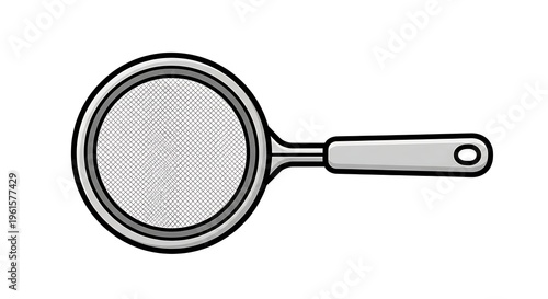 Illustration of a kitchen strainer.