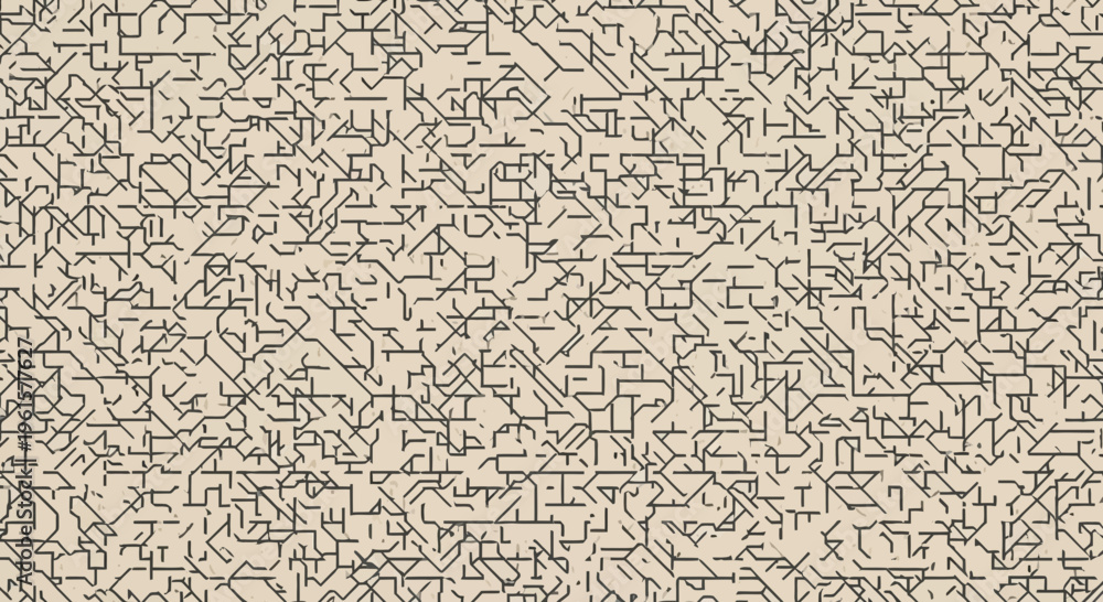 Obraz premium Intricate digital network pattern creating a complex abstract background design, symbolizing data flow and interconnected concepts in modern technology and communication