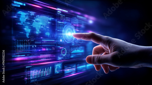 Futuristic Interface Touch:...