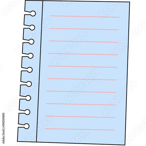 Torn Loose Leaf Graphic Element