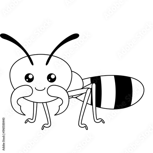 Adorable Termite Character Illustration