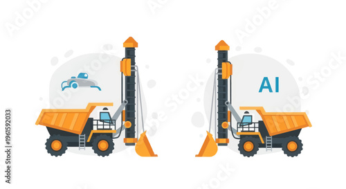 Construction site automation: AI replacing manual labor with robotic excavators