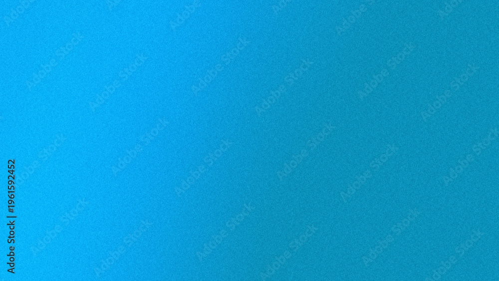 Naklejka premium Vibrant Azure Blue Grainy Gradient Background Electric Blue Abstract Noise Texture for Background