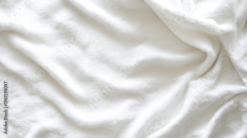 Soft White Towel Fabric with Diffuse Light