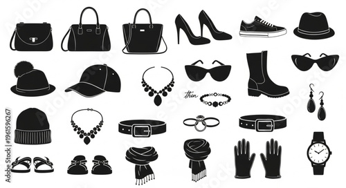 Collection of Fashion Accessories - Bags, Shoes, Jewelry, and More.
