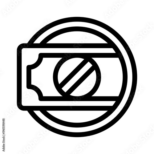 Prohibition concept for finance themes. Perfect for illustrating financial restrictions, government regulations, or restrictions on moneyrelated activities.
