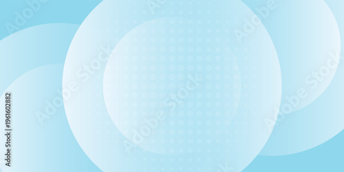 Soft blue abstract background featuring large translucent circular shapes layered with gentle gradients and a subtle halftone dot pattern in the center.