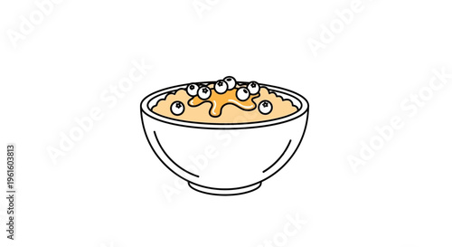 A bowl of cereal with milk.