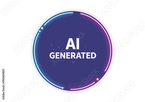 AI Generated - A Digital Stamp Indicating Content Created by Artificial Intelligence