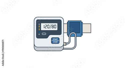 Digital Blood Pressure Monitor with Cuff, 120/80 Reading, Isolated