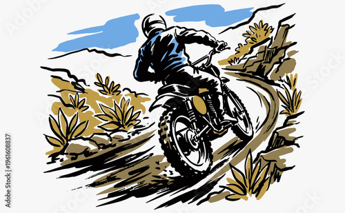 Cuadro en lienzo Ride the wild
