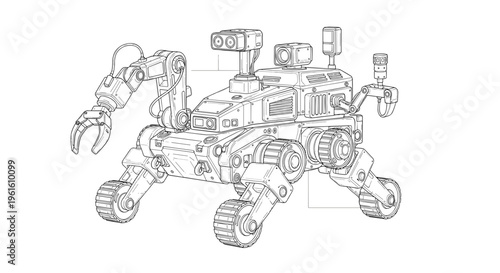 Robot Vehicle with Mechanical Claw.