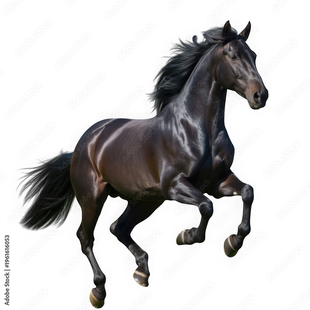 Fototapeta premium Horse isolated on transparent background