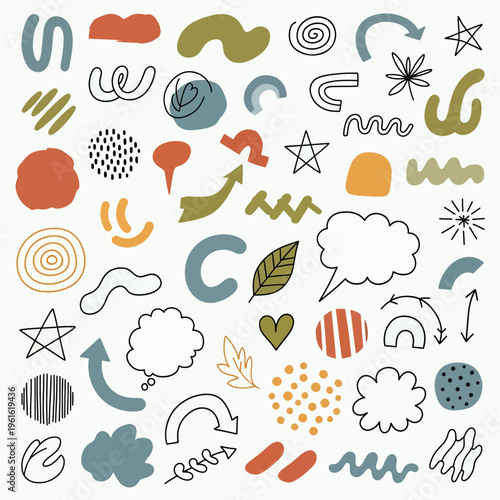 Download of colorful abstract shapes and symbols on 26 March 2026