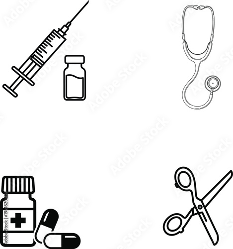 Medical and healthcare icons