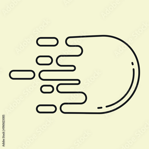 Minimal line of a hand with lines emanating from fingers line minimal black lines cream background