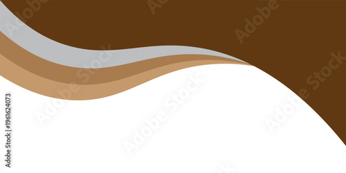 Abstract Brown Wave Background With Earth Tones and Layered Curves for Modern Design,eps10
